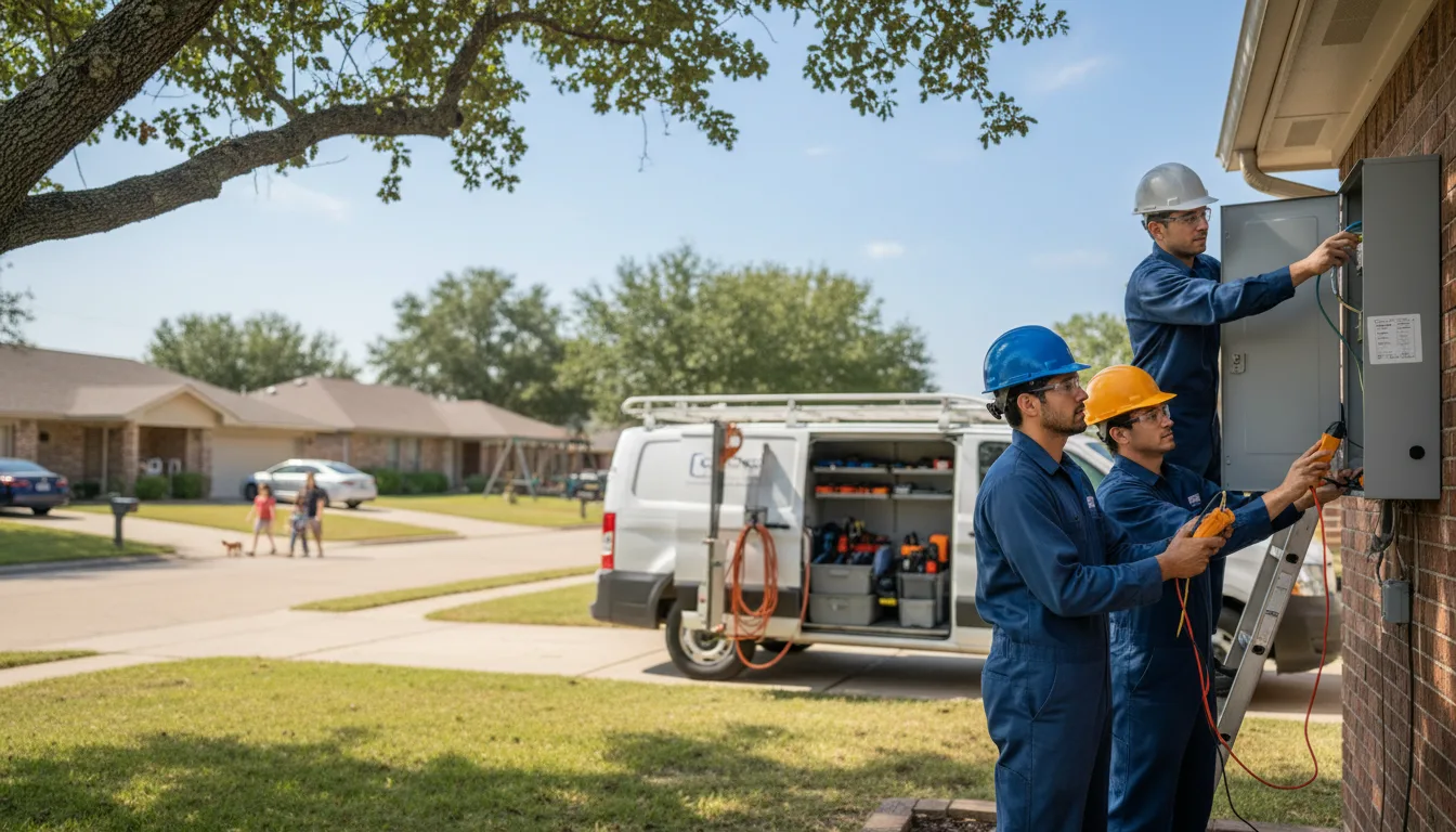 Certified electrician providing emergency electrical services in Davenport, OK